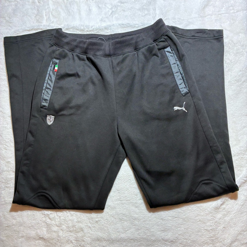 Puma Ferrari Men's Black Athletic Pants Joggers Size M